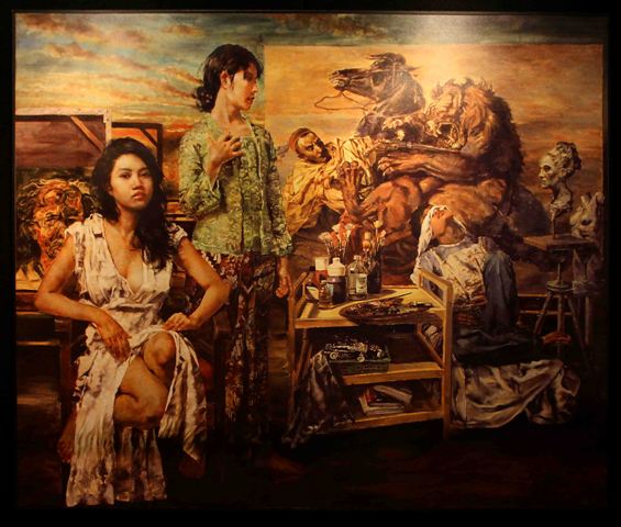 Suroso Isur, 'Indonesian Artist Studio', 150 x 180 cm, Oil on canvas, 2013 