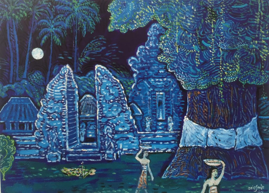 'Ceremony Full Moon' (1994), salah satu karya Arie Smit yang dikoleksi Museum Seni Neka, Ubud, Bali
